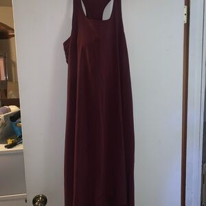 HALARA  Burgundy Breezeful Razorback Dress sz Medium